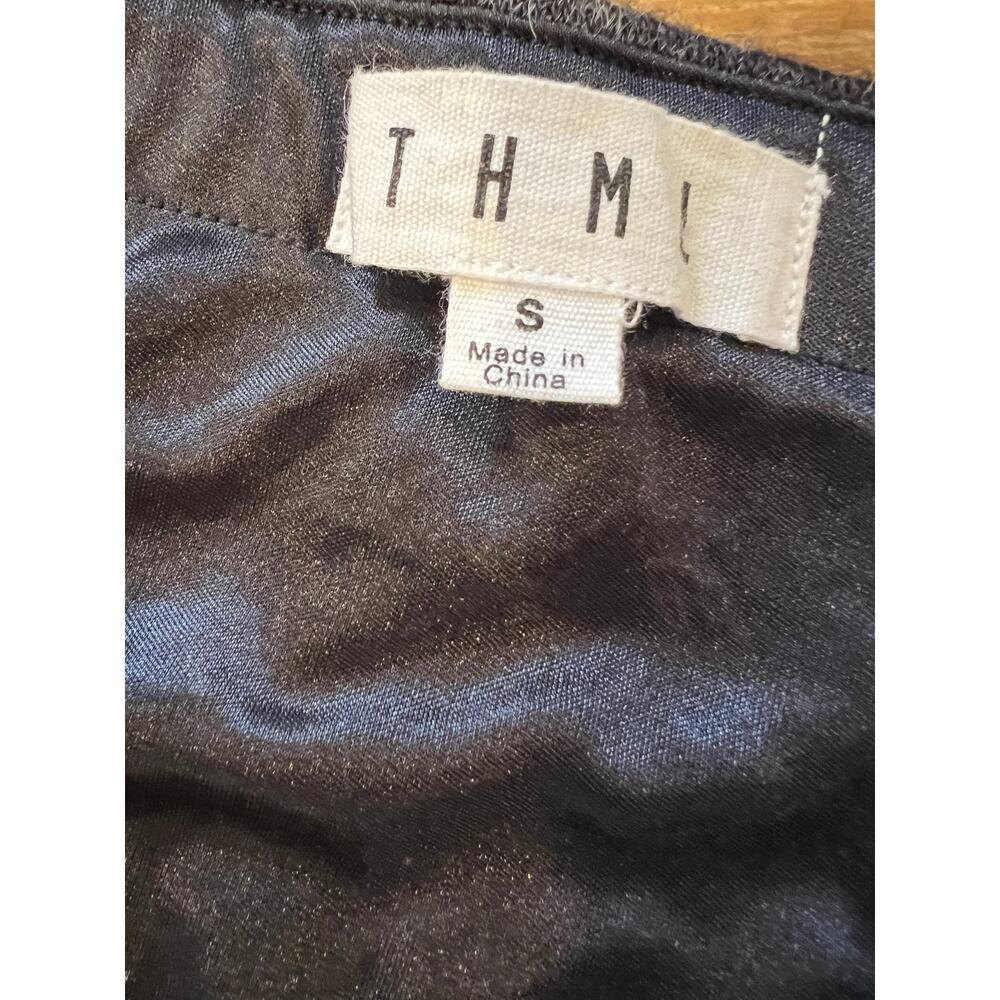 THML Boho Mini Skirt Gray Boho Floral Print S - Picture 5 of 6